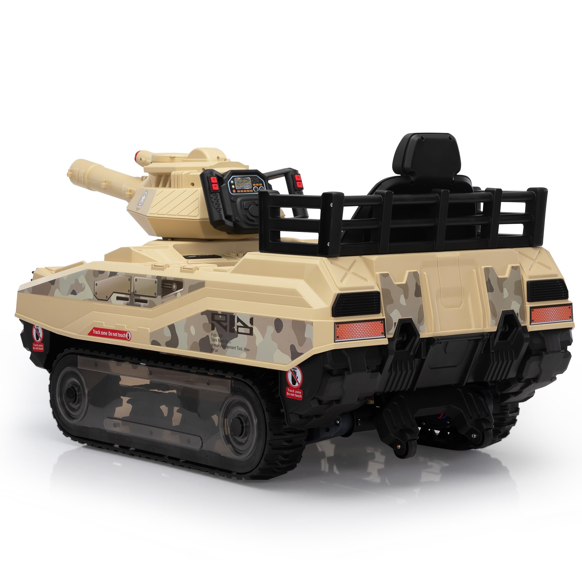 Remote Control for Toddlers, 360°Spin Off-Road Fighting Military Vehicle with Missiles