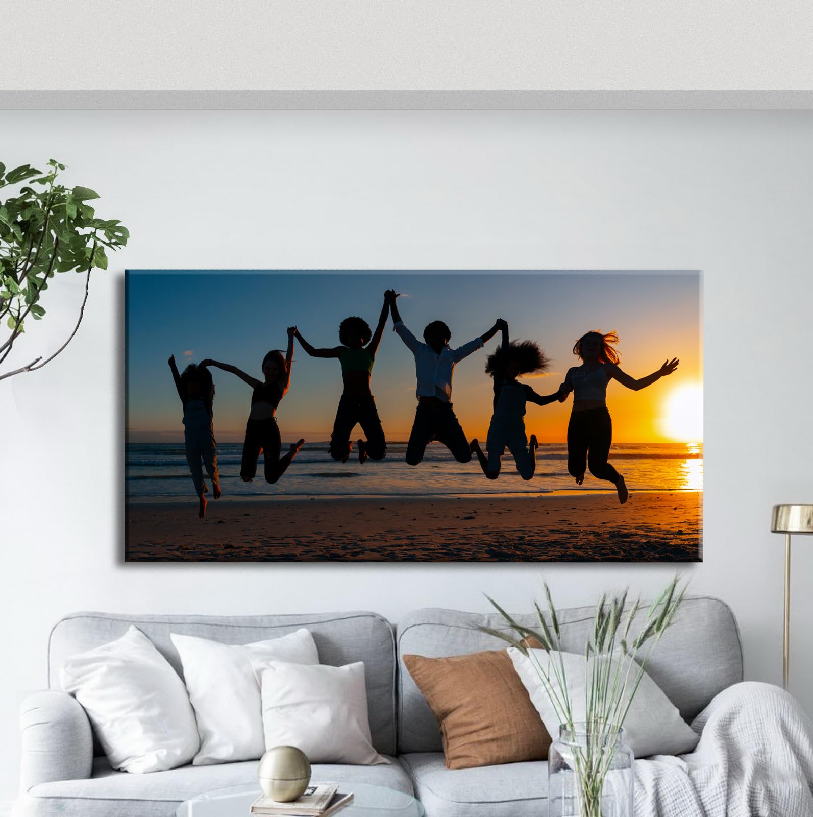 Custom Canvas Prints with Your Photos for 40"x20" Wall Art
