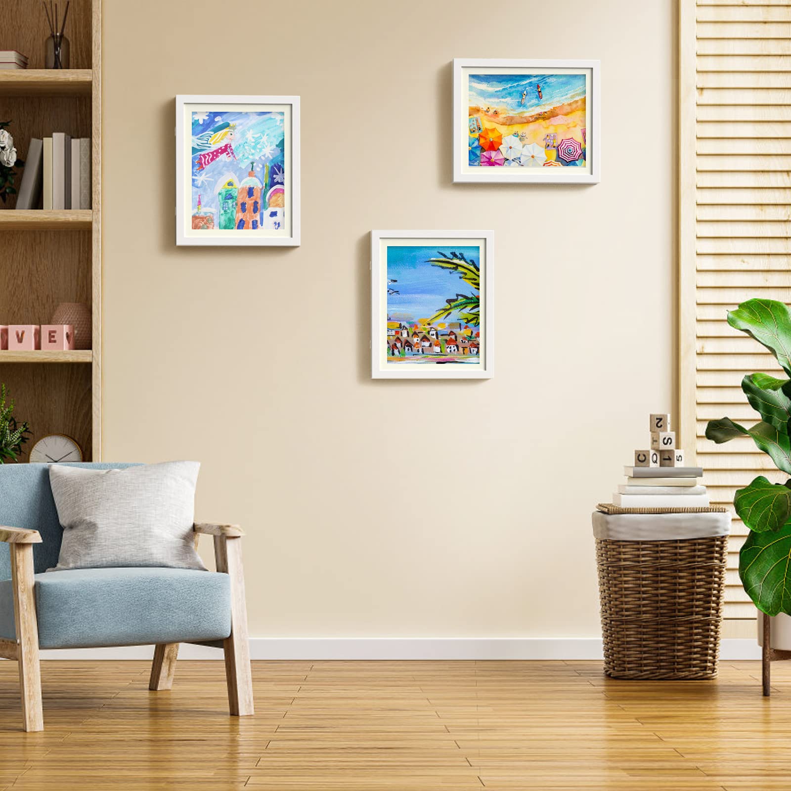 4 Pack Kids Art Frame, Kids Artwork Frames Changeable 8 x10.5