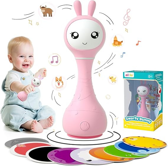 Yoyo Talking Bunny Baby Singing Musical Rattle, Mimicking Toys Repeats What You Say