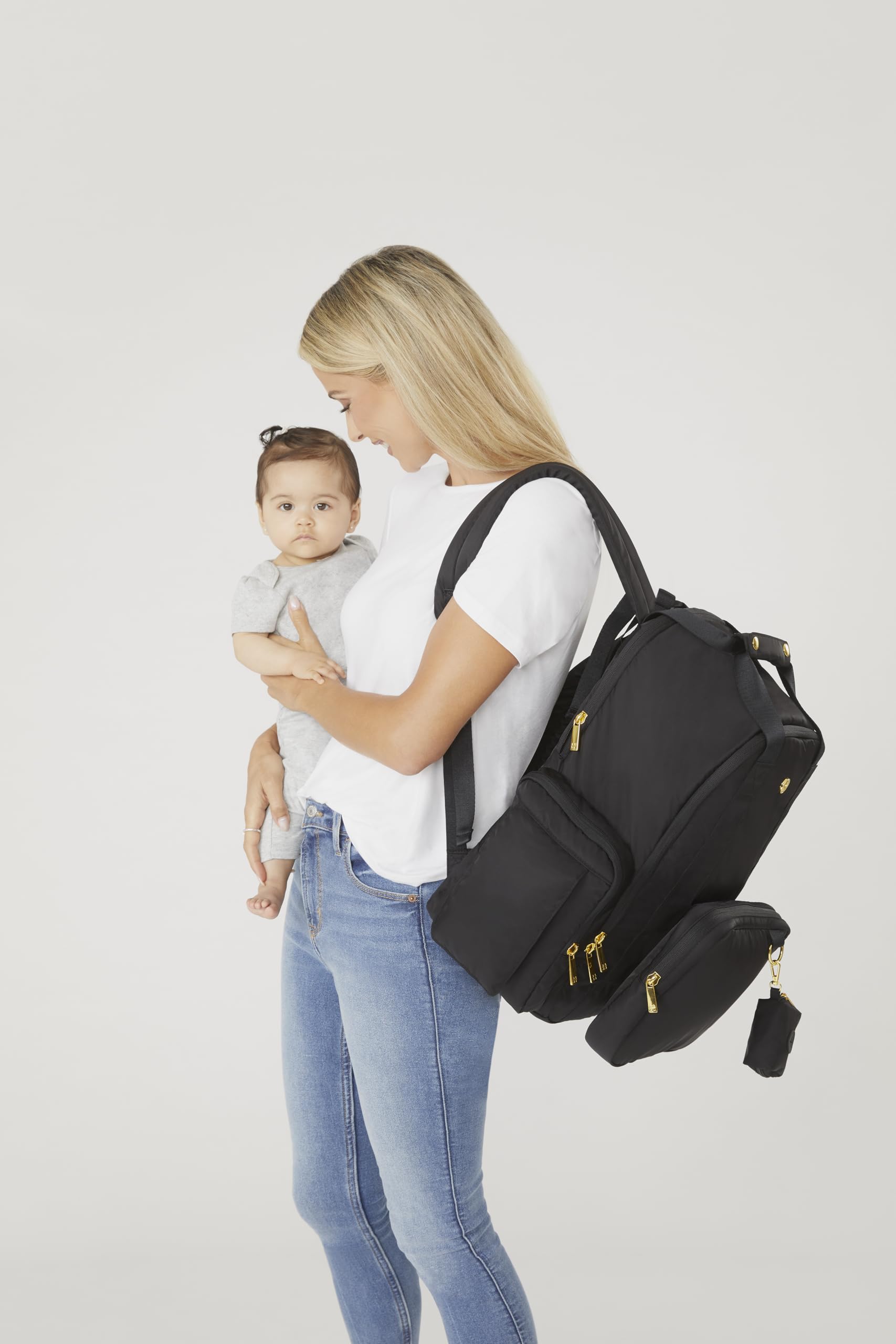Hug Pack Diaper Backpack, Dark Grey Heather, O/S