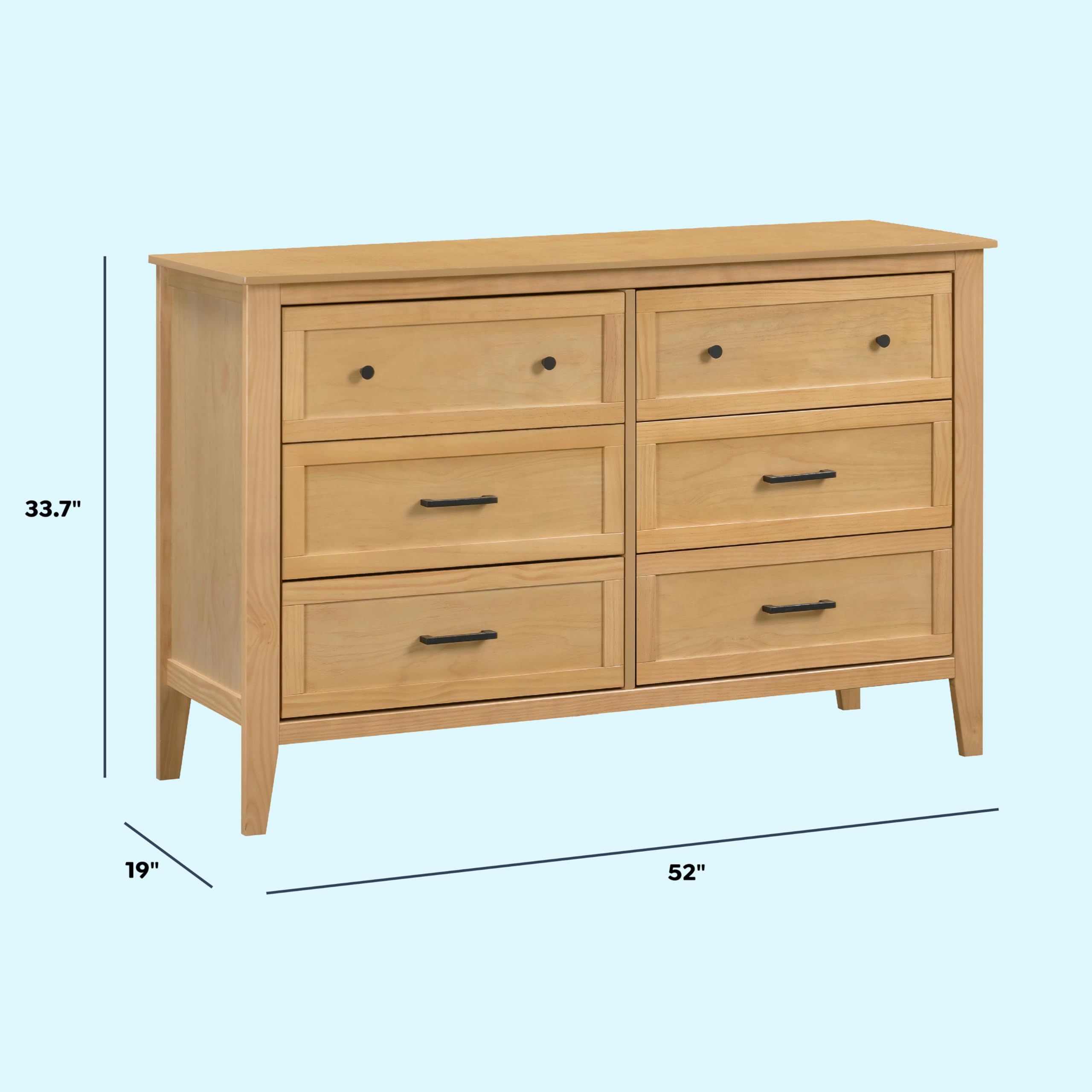 6-Drawer Baby Dresser for Bedroom - GREENGUARD Gold Certified