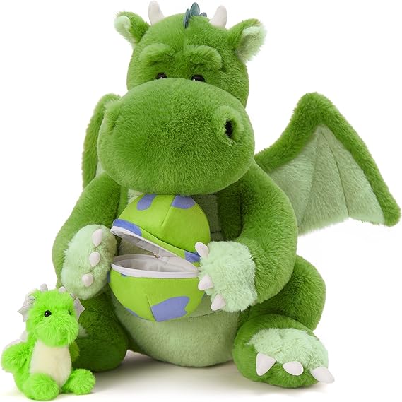 4Pcs Horse Stuffed Animal Set, Large Stuffed Mommy Horse