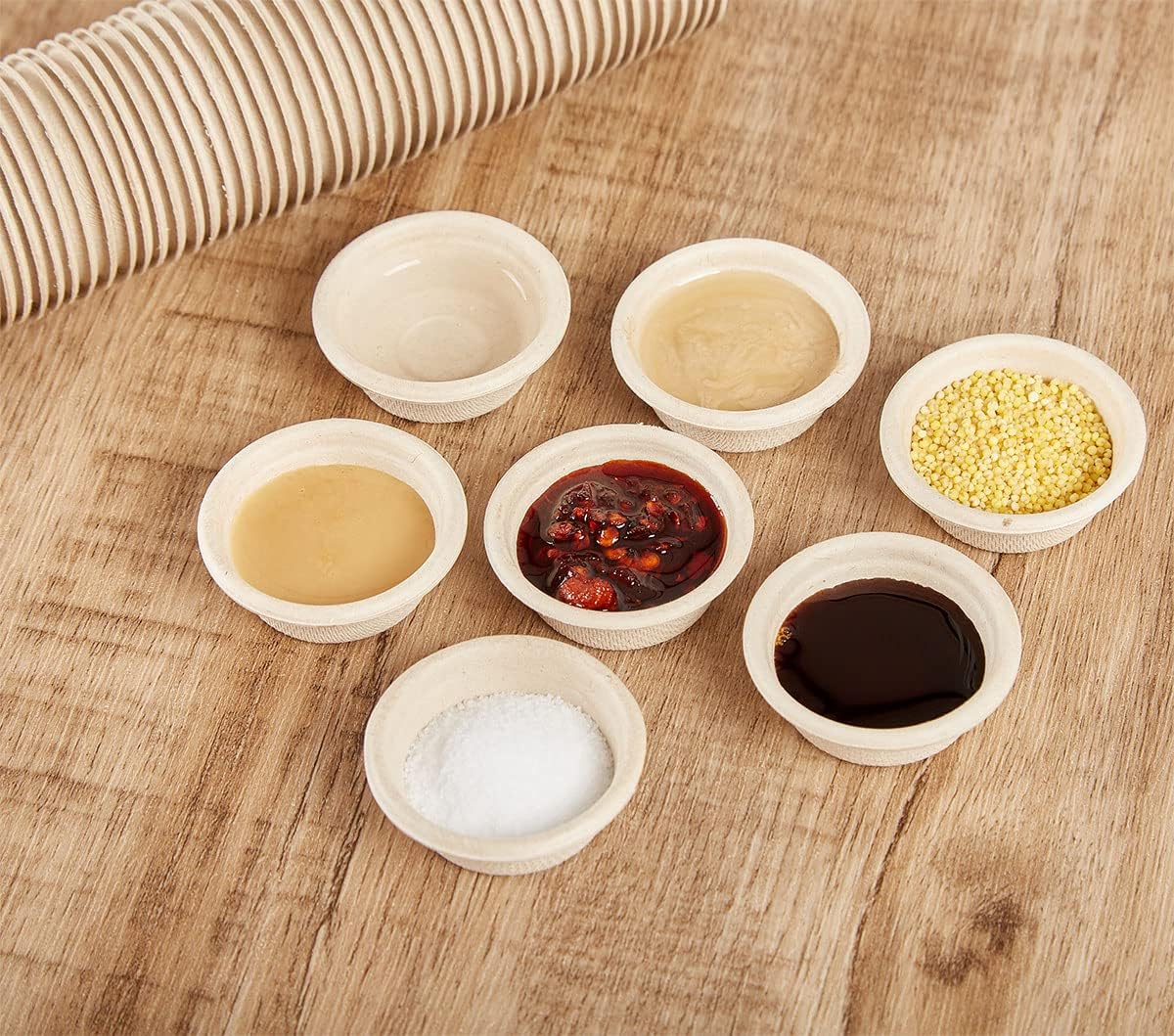 Paper Feeding Cups Samll 0.5 oz Gecko Food and Water Feeding Dish Ledge Accessories