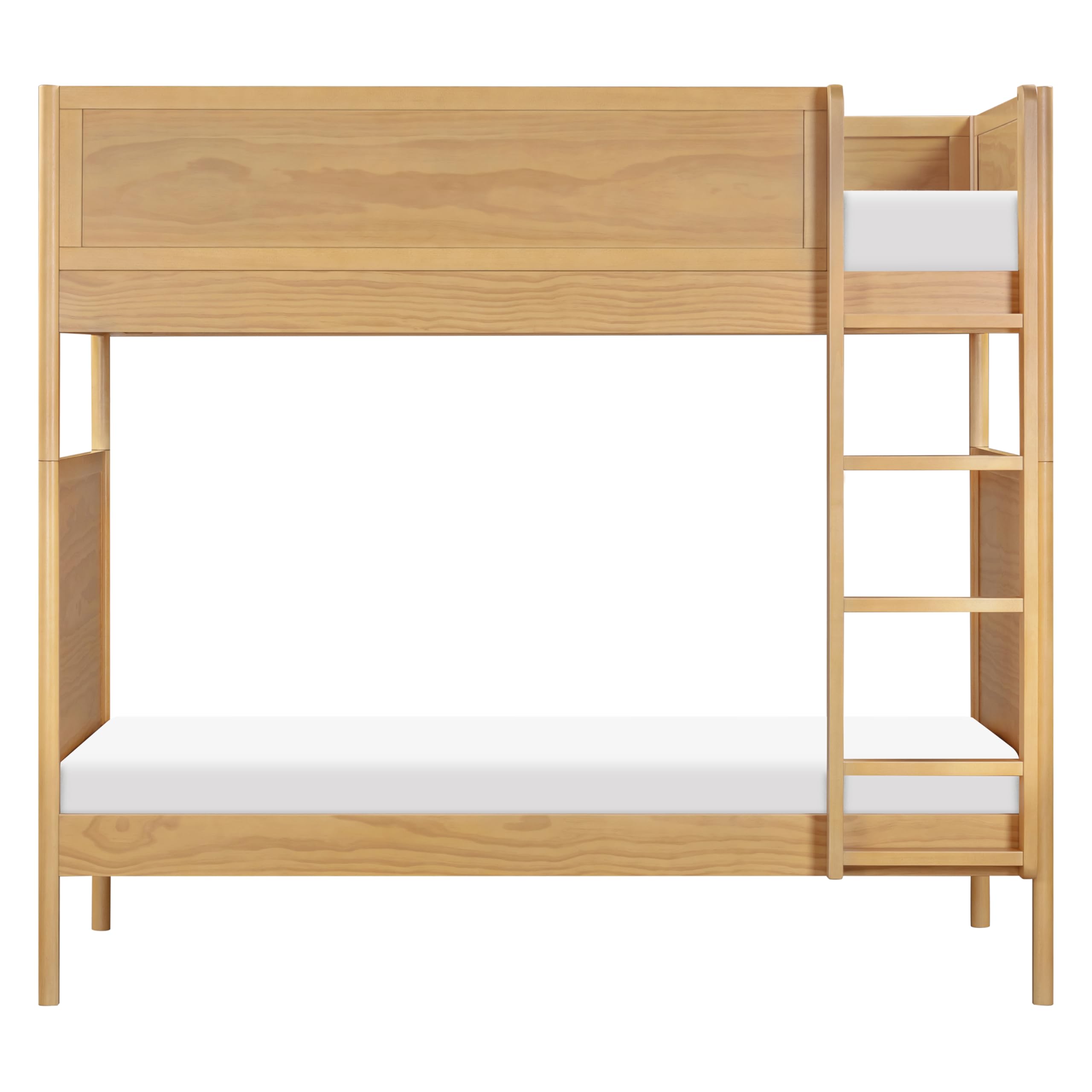 Convertible Twin Over Twin Bunk Bed with Adjustable Ladder