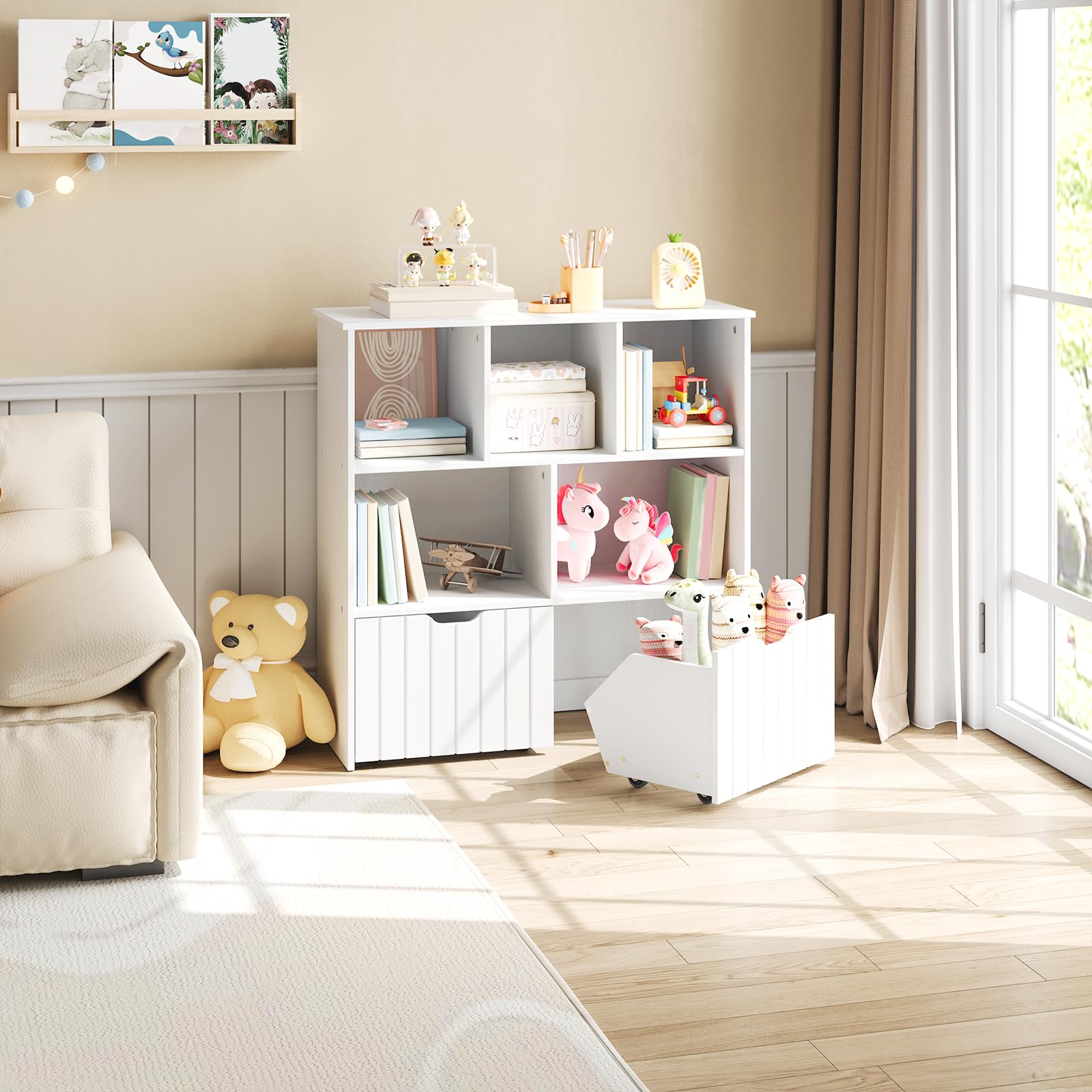 Kids Toy Storage Organizer with Movable Drawers