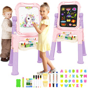 for Kids, Adjustable Standing Rotatable Double Sided Easel