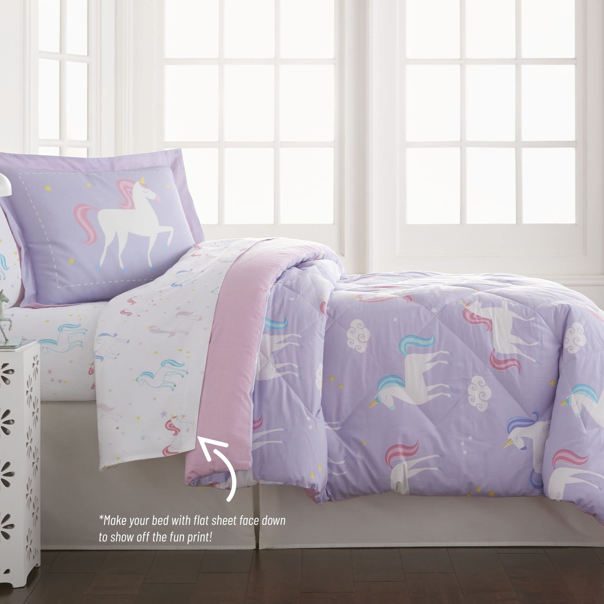7-Piece Full Bedding Set – 100% Cotton Comforter, Sheets & Pillowcase