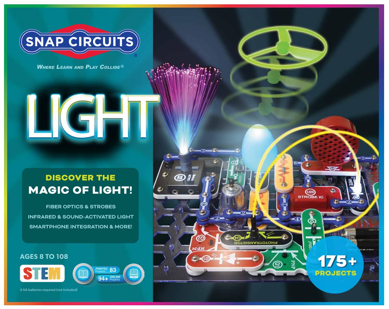 Light Electronics Exploration Kit | Over 175 Exciting STEM Projects | Full Color Project