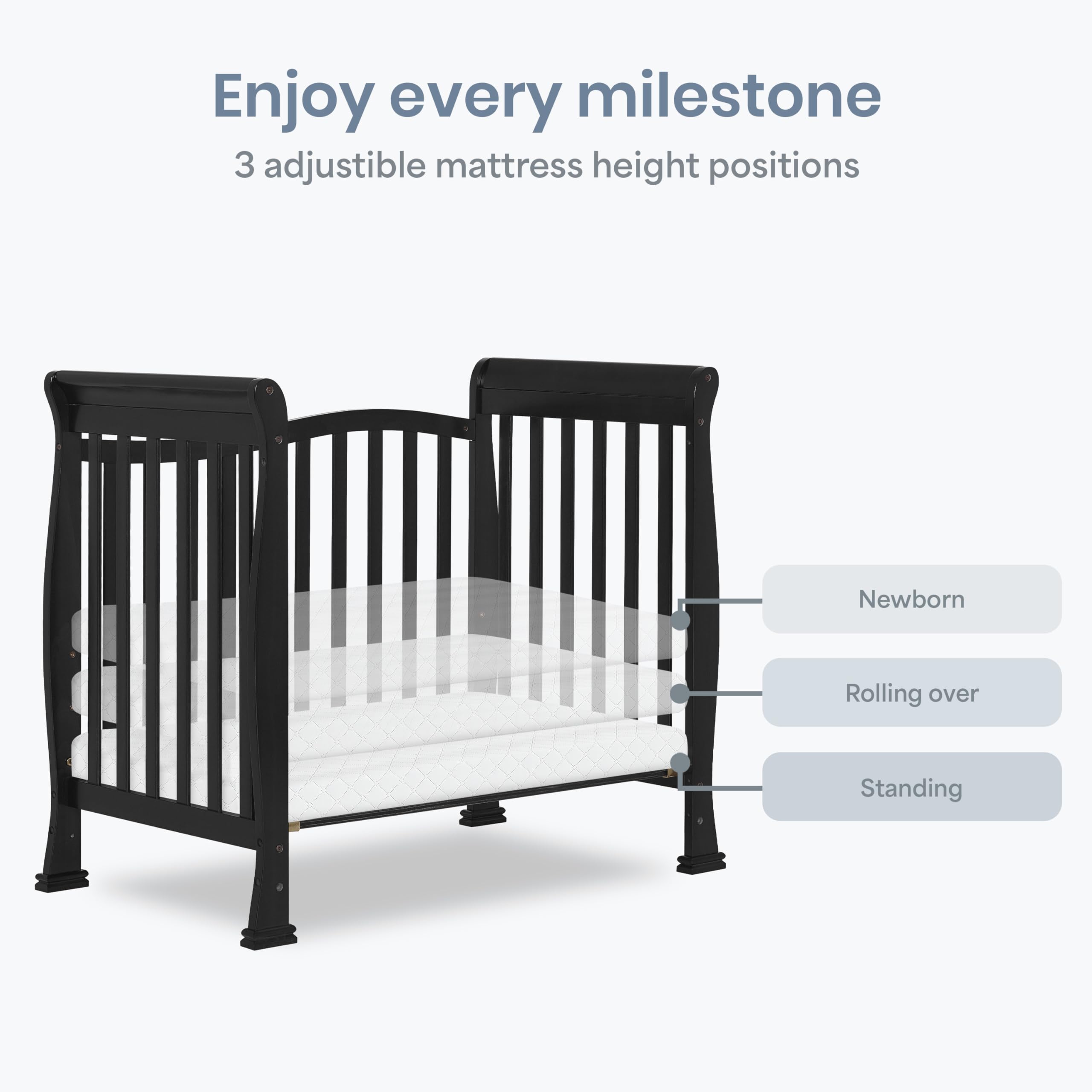 4-in-1 Convertible Mini Crib