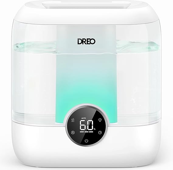 6L Top Fill Humidifiers for Bedroom, 60H Runtime, 28 dB Quiet Supersized