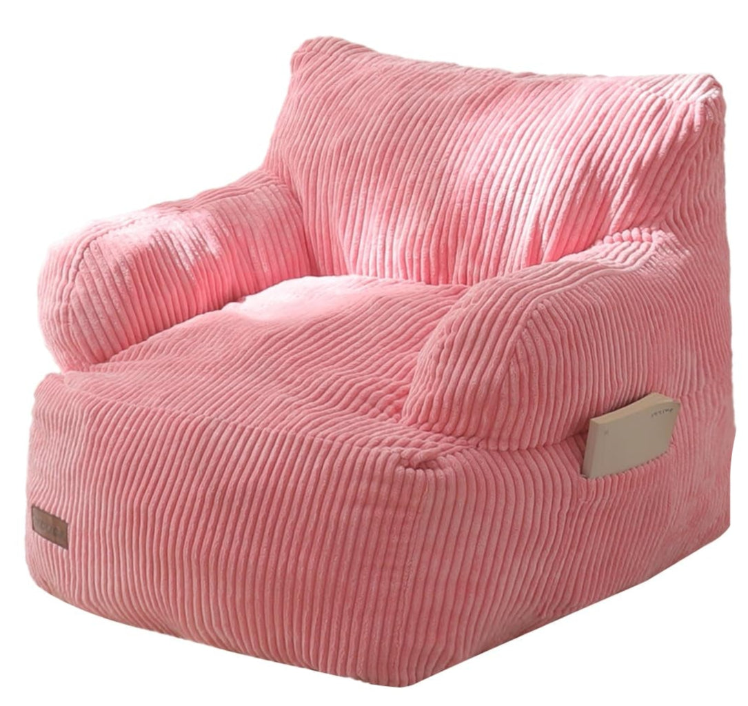 Kids Bean Bag Chair, Stuffed Toddler Bean Bag Sofa with Filler Bean