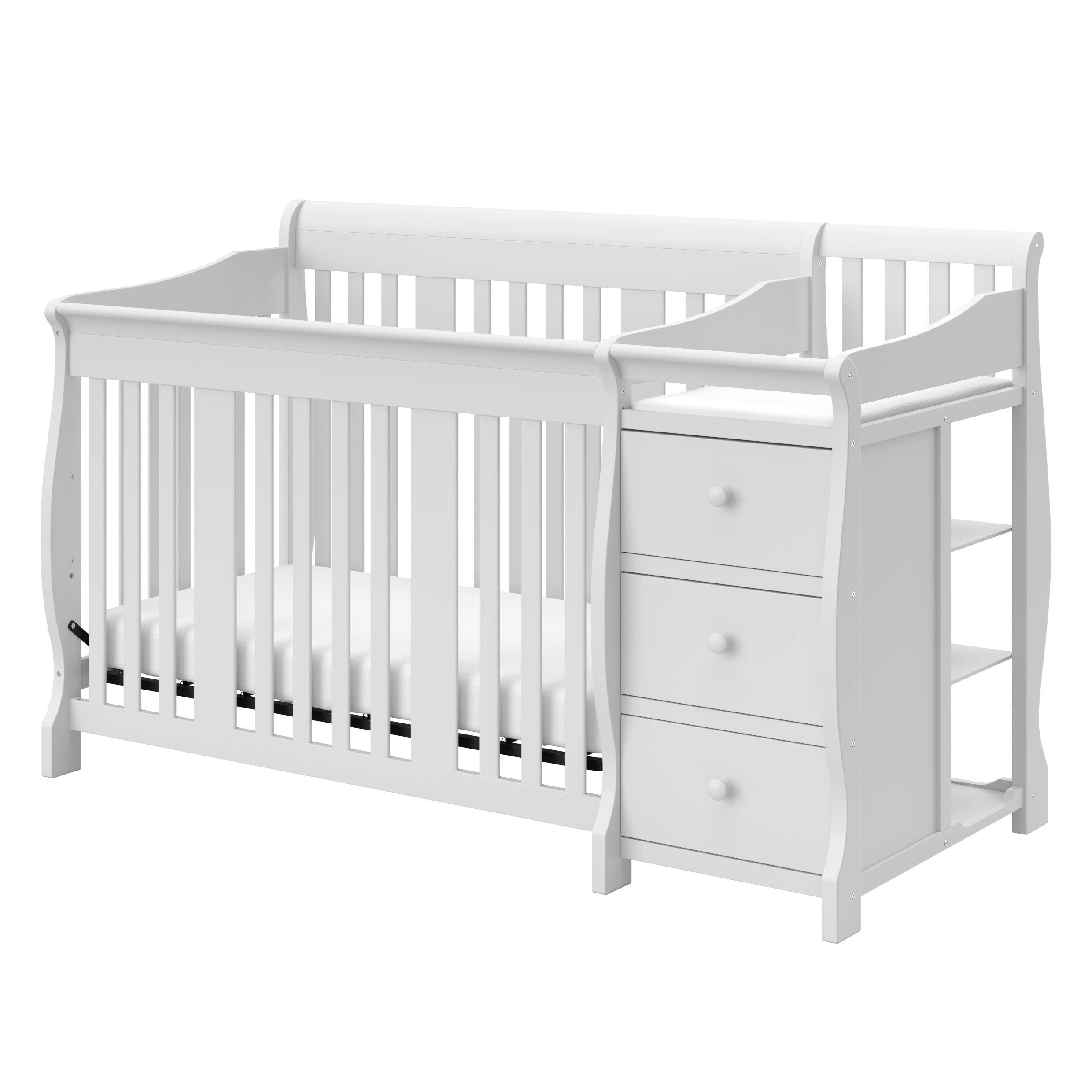 5-in-1 Convertible Crib with Changing Table