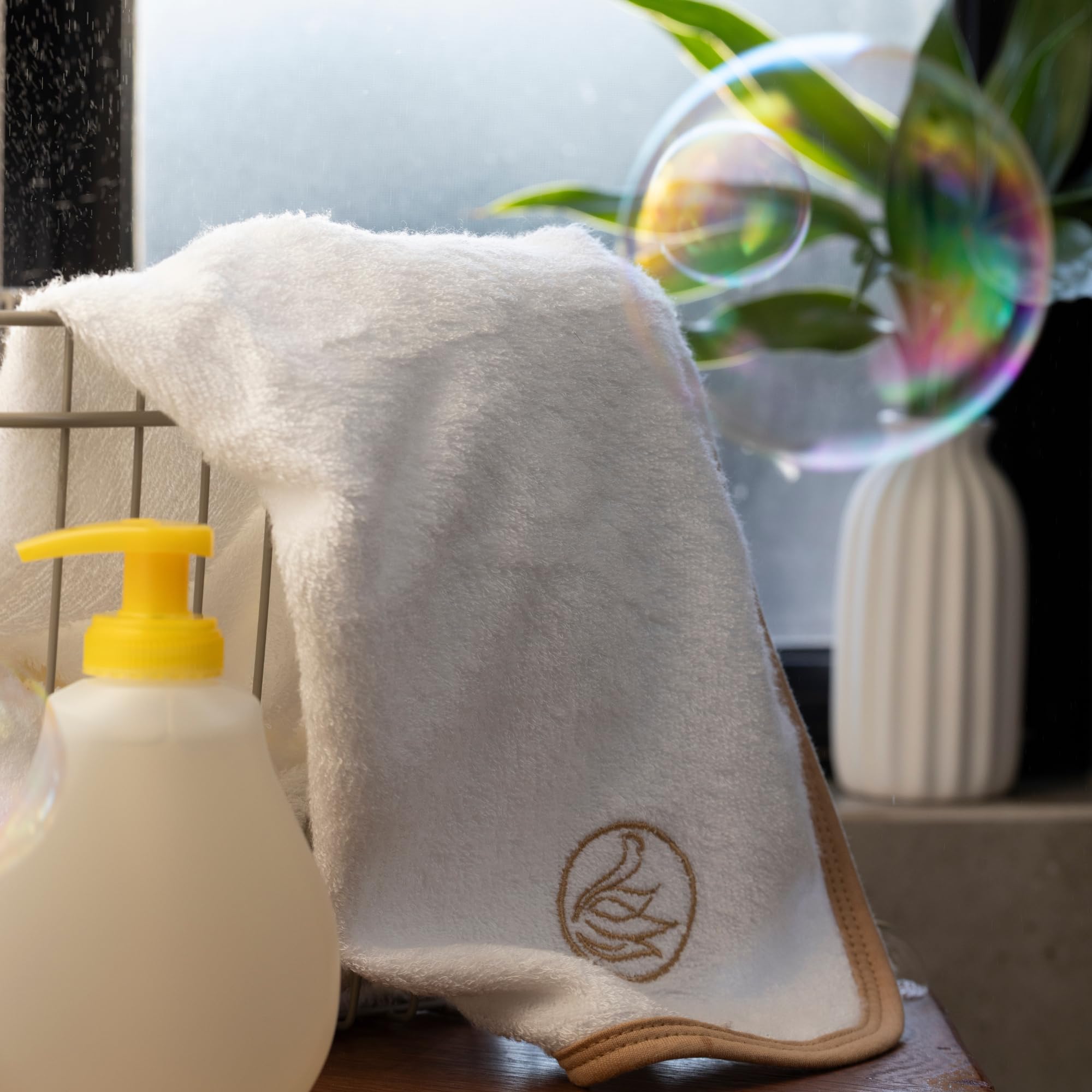 Towel - 35x35 XL, Ultra-Soft & Absorbent, Rayon from Bamboo, Gift-Ready