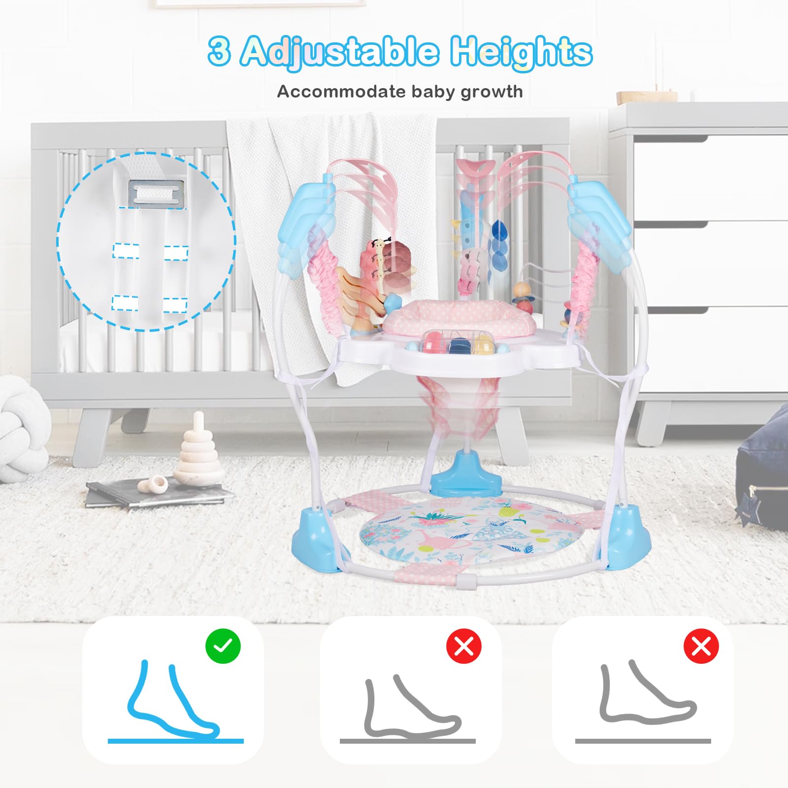 3-in-1 Baby Activity Center with Music and Lights