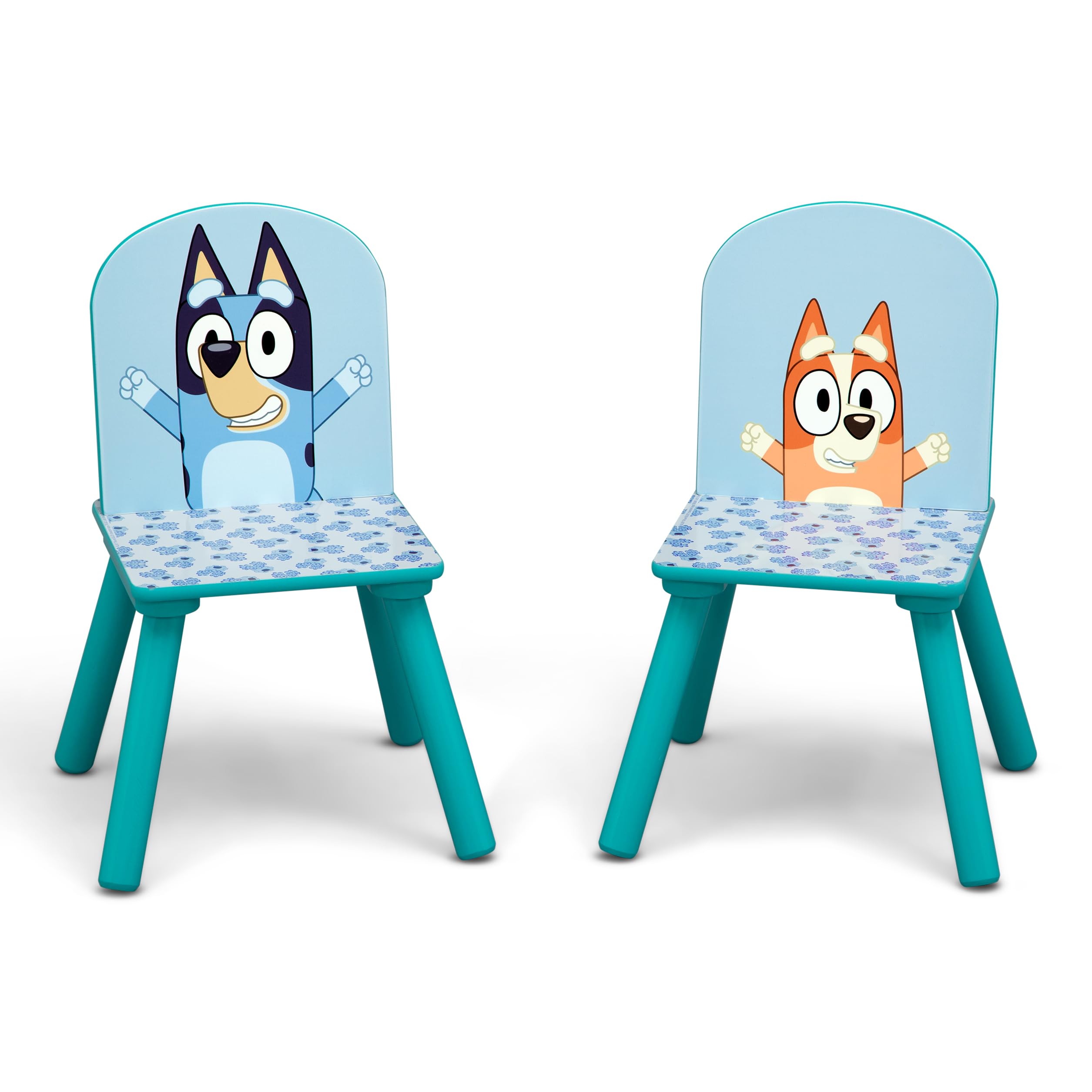 Bluey Kids Table and Chair Set with Storage (2 Chairs Included)