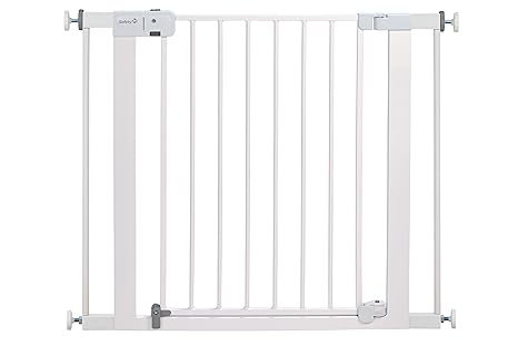 Easy Install Baby Gate for Doorways, Auto-Close Pressure-Mounted Magnetic Latch