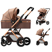 2 in 1 Convertible Baby Stroller Lightweight Stroller Newborn Reversible Foldable