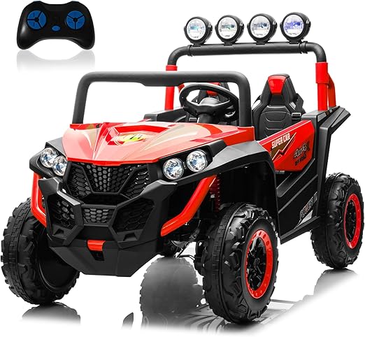 24V 2 Seater Ride on Car for Kids, 4WD Electric Cars Vehicles for Kids 3-8 Years