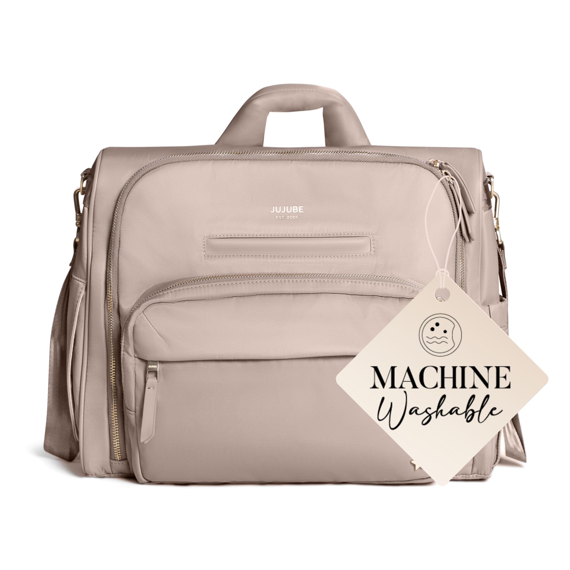 New Satchel Diaper Bag, Convertible Diaper Bag with Portable Changing Pad