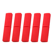 5 pcs Red Chewy Oral Tubes Tough Bar for People with ADHD, Autism, Biting Needs