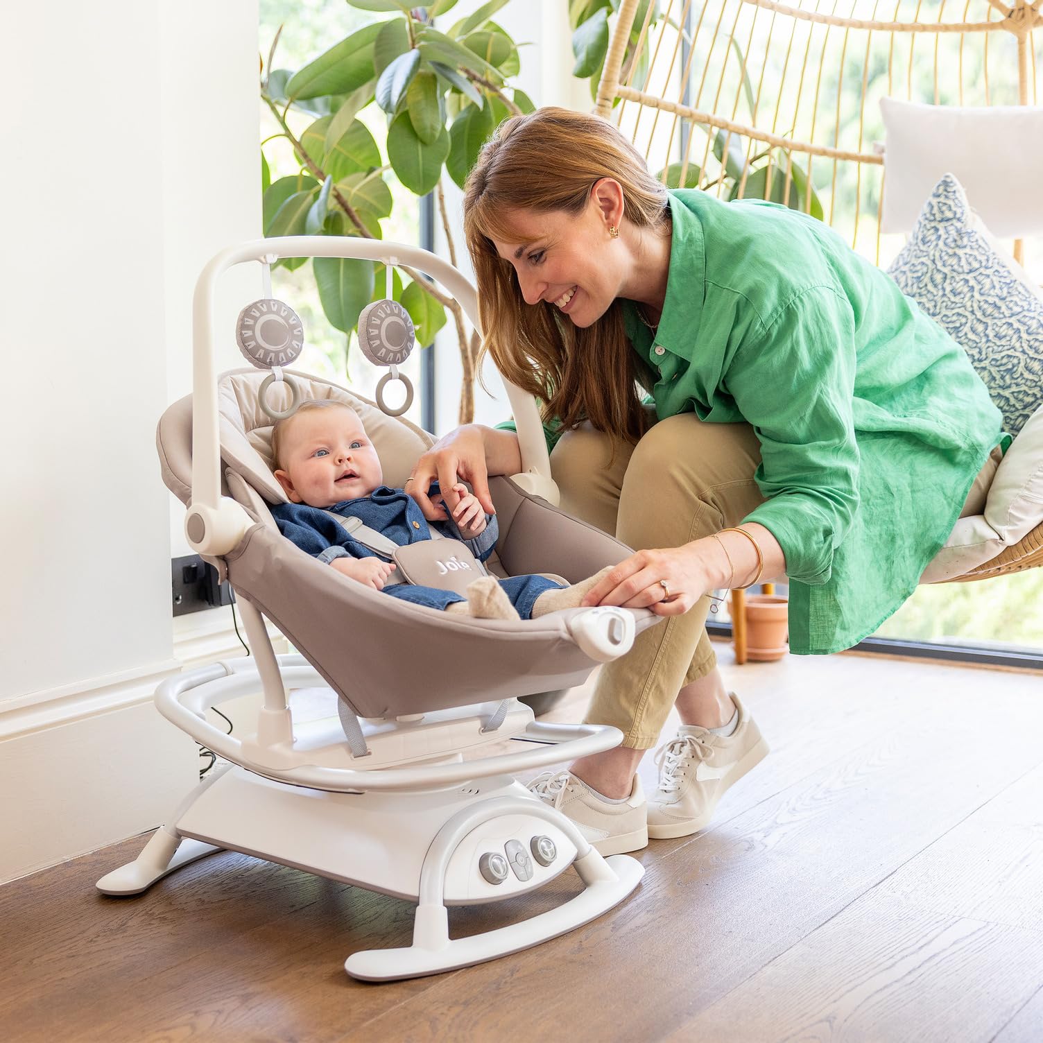 2-in-1 Glider and Rocker – Multi-Motion Baby Swing and Rocker