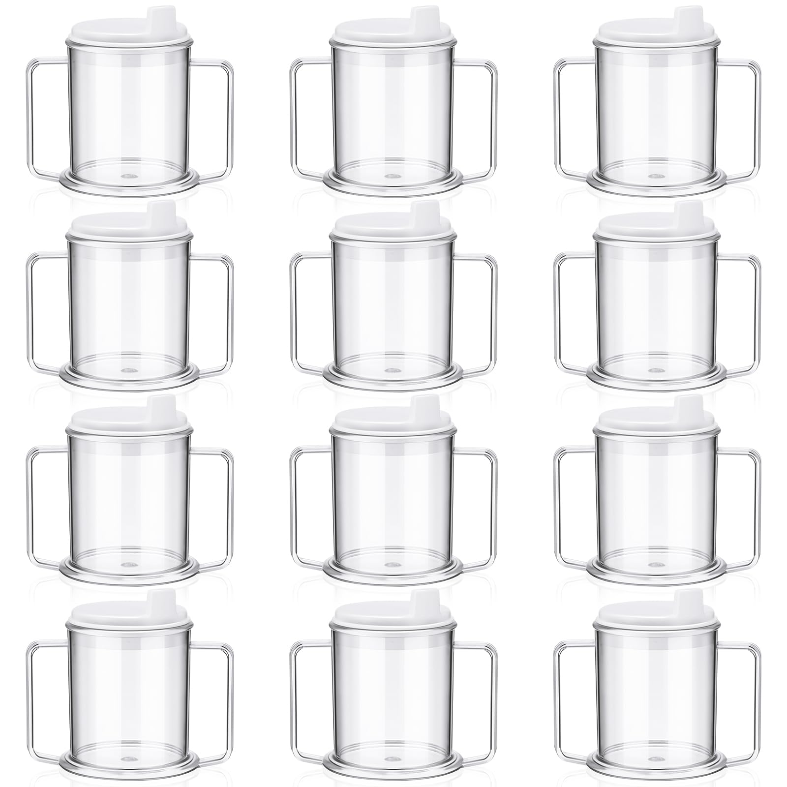 Pcs Spillproof 13.5 oz Adult Sippy Cup 2 Handle Plastic Mug Independence