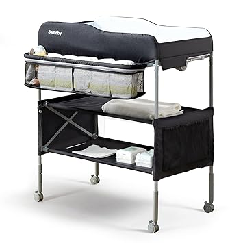 Portable Baby Changing Table, Foldable Diaper Changing Stationrn