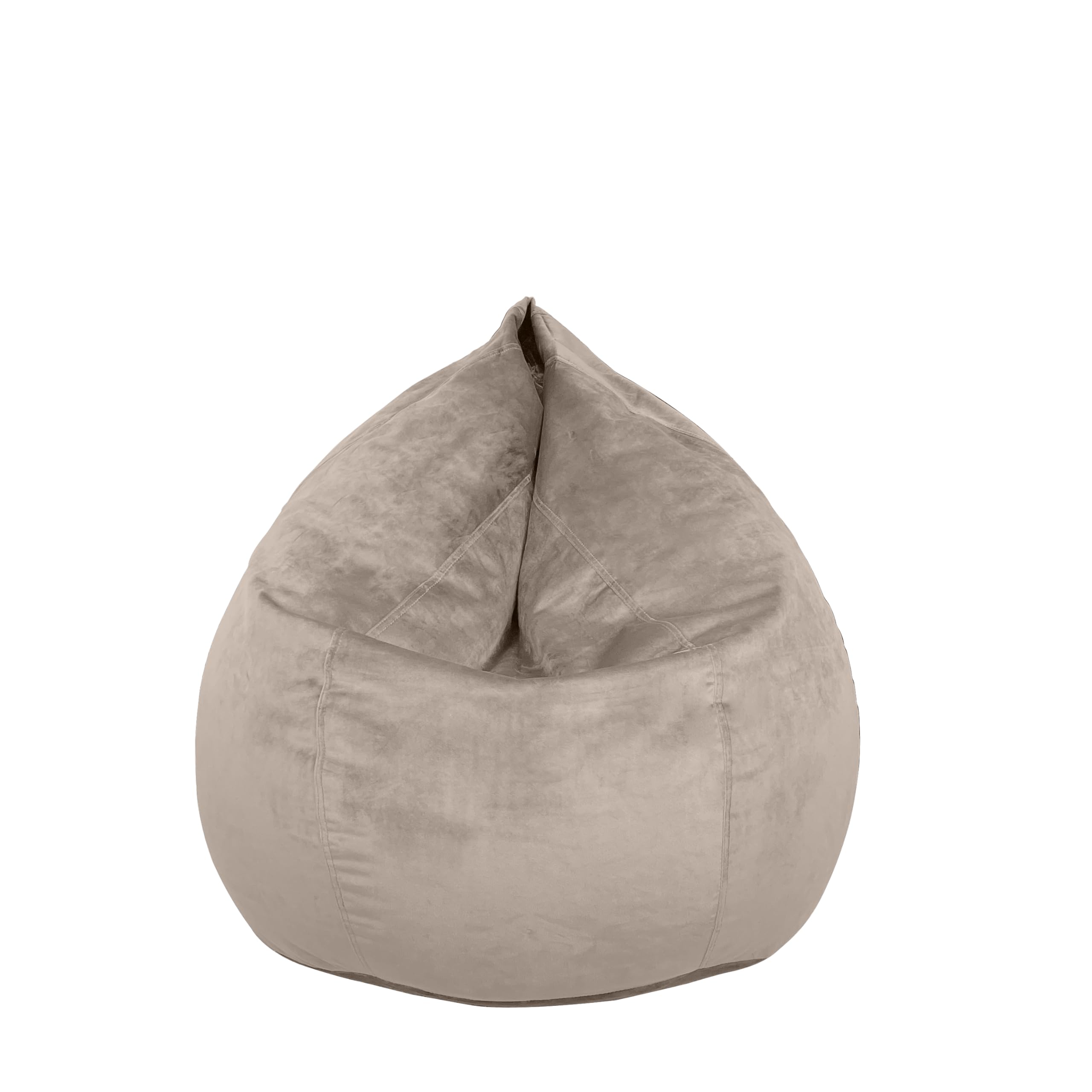 Teardrop Bean Bag Chair Velvet Tan
