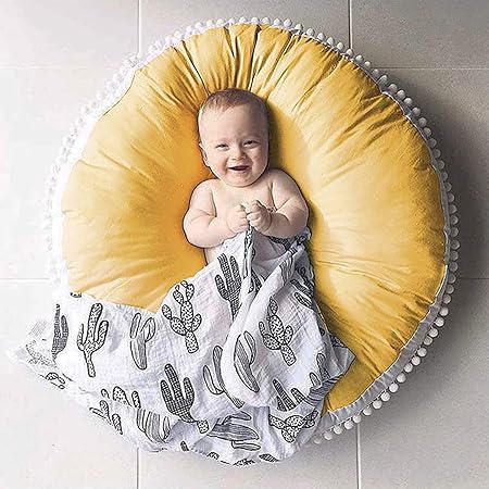 Large Kids Floor Cushion Seating, Circle Kids Floor Pillow