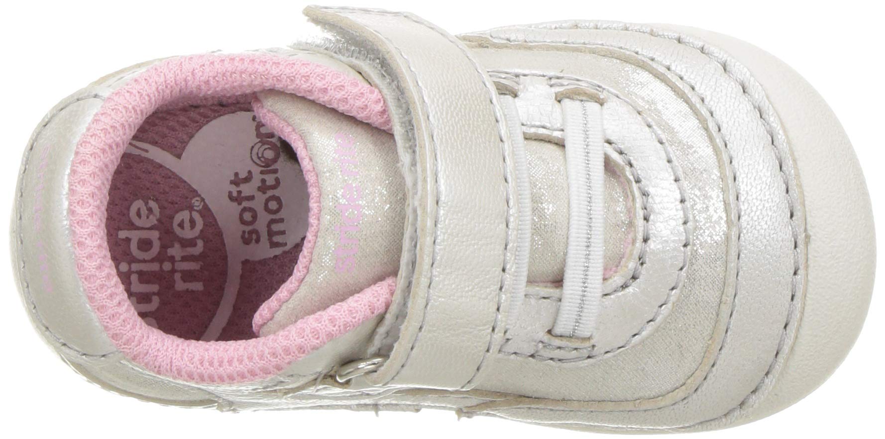 Stride Rite baby girls Soft Motion Jazzy Sneaker, Champagne, 3.5 Infant US