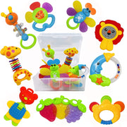 Baby Toys 0-6 Months Infant Toys 0-3 Months Infant Rattles Baby Rattle Teether Toy Set