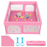 79x71 in Baby Playpen with Mat: Large Play Pen for Babies and Toddlers