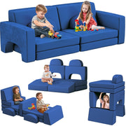 Nugget Couch, Modular Kids Play Couch 10PCS Toddler Play Couch, 3s Instant Inflating