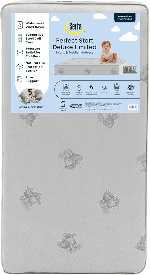 Limited Dual Sided Baby Crib Mattress and Toddler Mattress