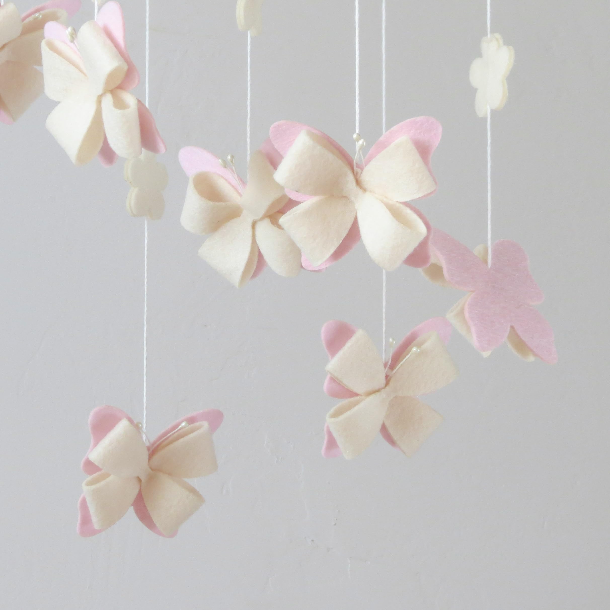 Butterfly Crib Mobile Butterfly Mobile for Crib Baby Mobile for Girls Nursery Décor