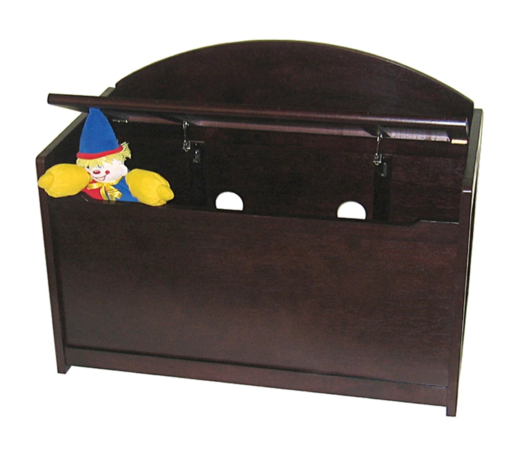 Wooden Toy Chest with Safety Hinge for Kids Bedroom