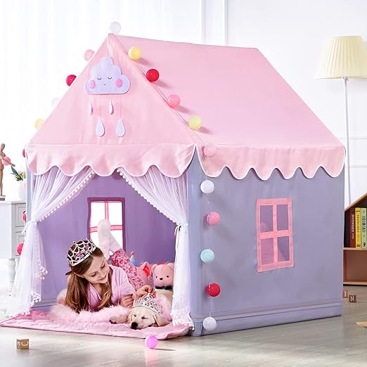 Kids Play Tents for Girls Large Fairy Playhouse for Kids