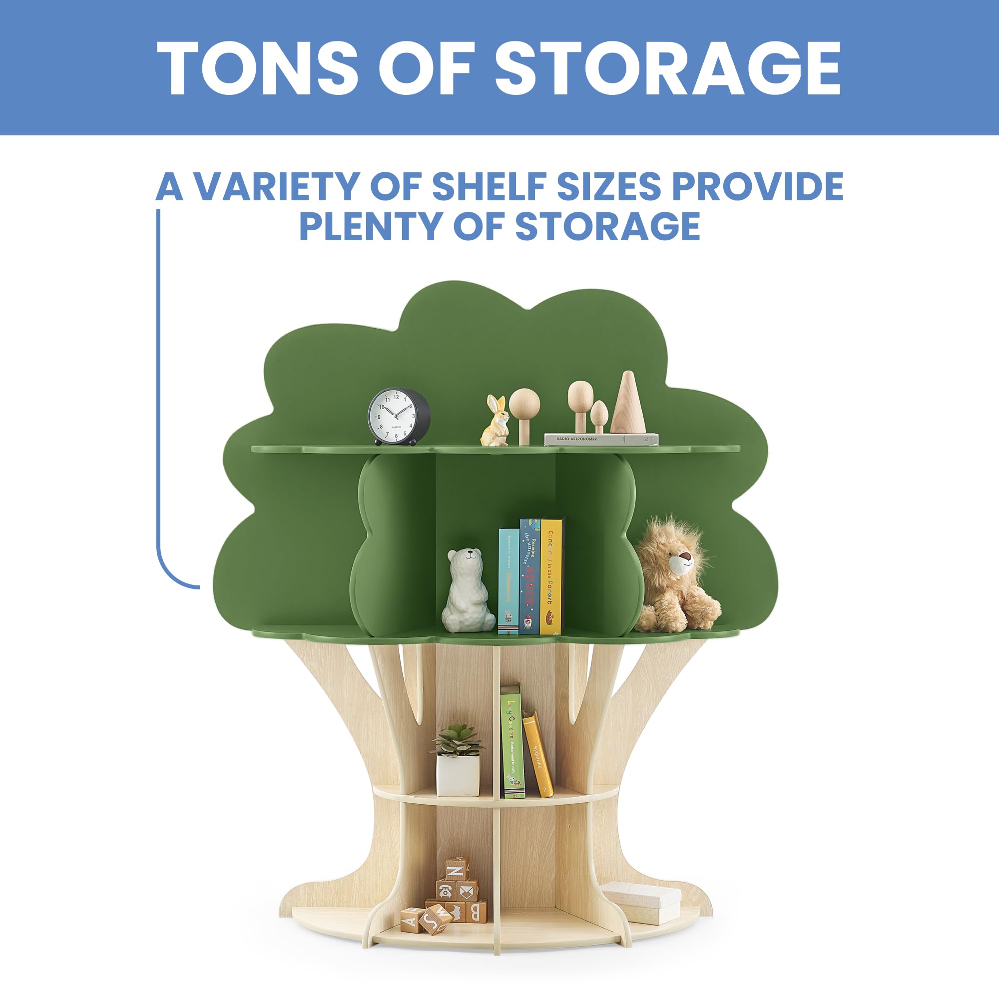 Tree Bookcase for Kids Room