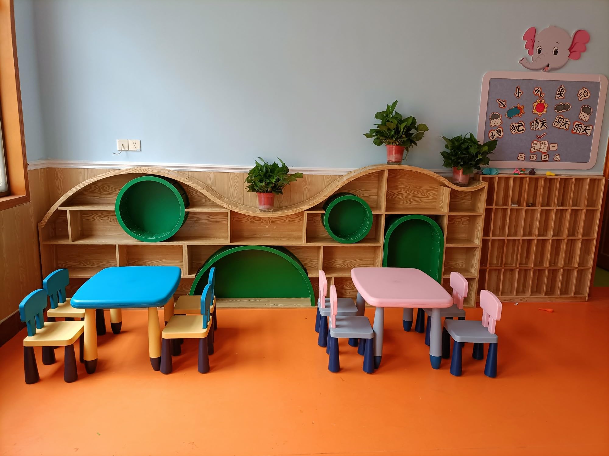 Kids Table and 2 Chairs Set, 5Piece Activity Childrens Table and Chair for Children