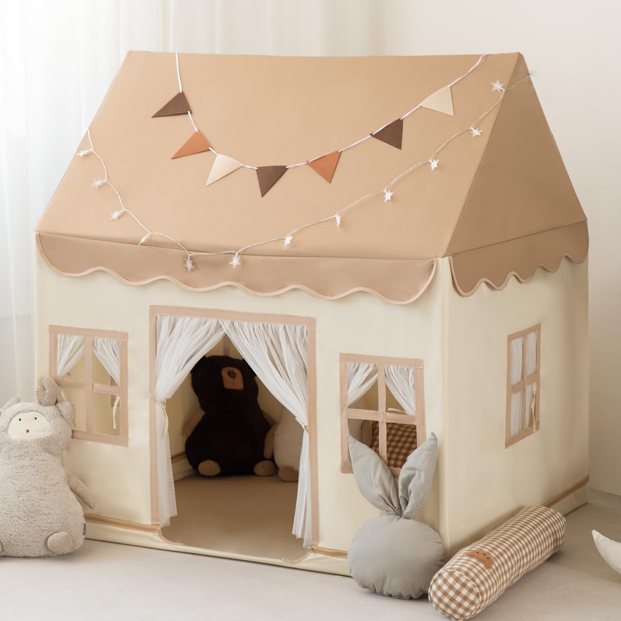 Kids Tent,Large Playhouse Indoor with Star Light Toddler,Play