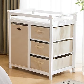 Modern Baby Changing Table,Dresser Baby Diaper Changing
