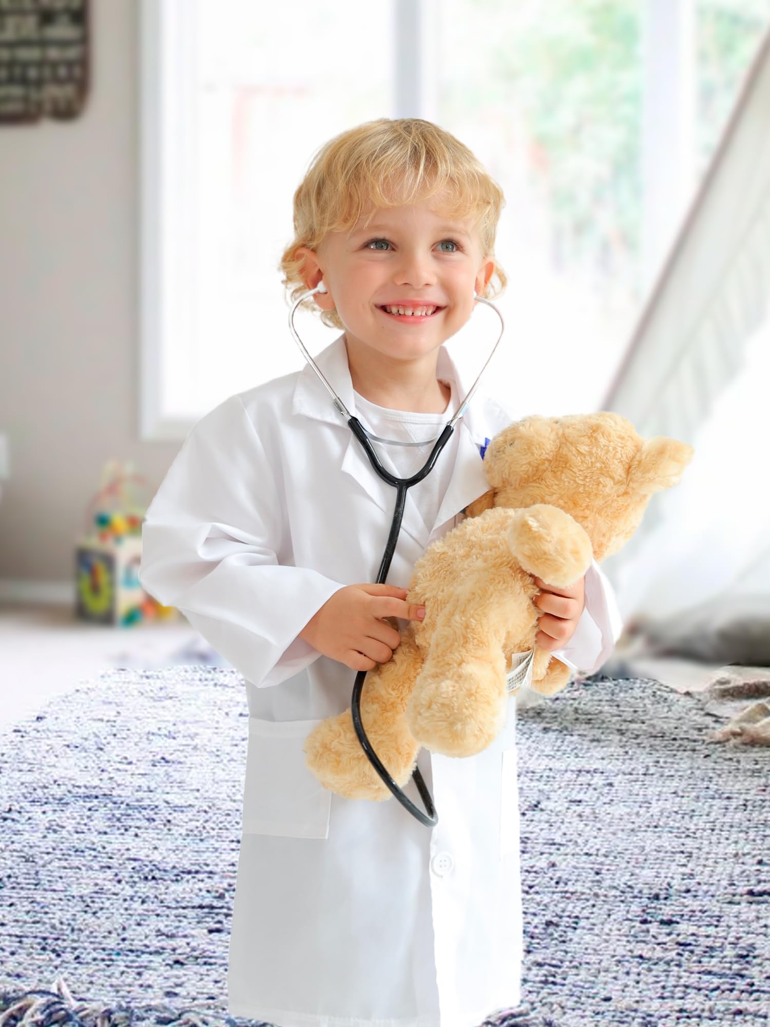 Kit for Toddlers 3 4 5 Years Old, Pretend Play Doctor Costume for Kids