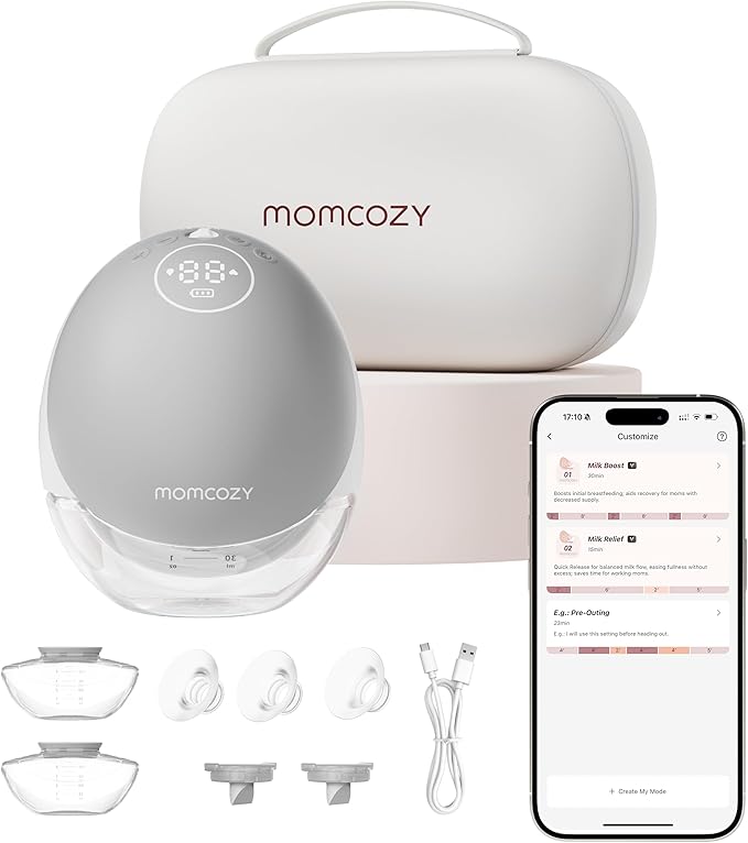 Breast Pump Hands Free Upgraded Mobile Flow | M9, App Discreet Control