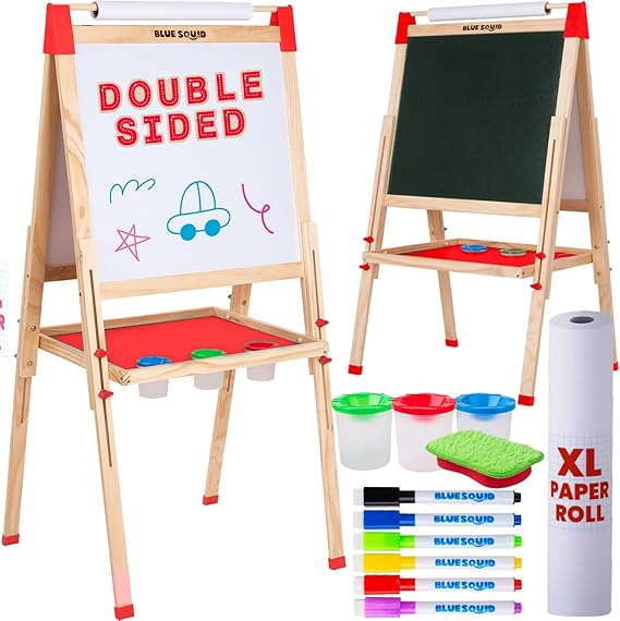Art Easel for Kids, Easels for Toddlers | Adjustable Art Easel with Paper Roll
