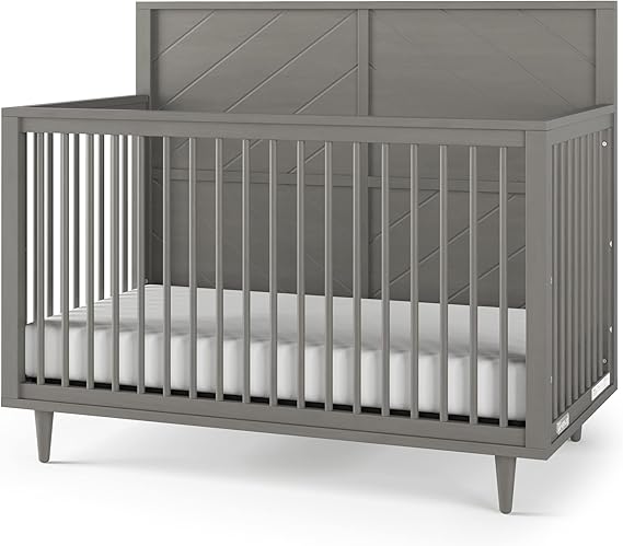 Surrey Hill 4-in-1 Convertible Crib, Baby Crib Converts to Day Bed