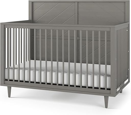 Surrey Hill 4-in-1 Convertible Crib, Baby Crib Converts to Day Bed
