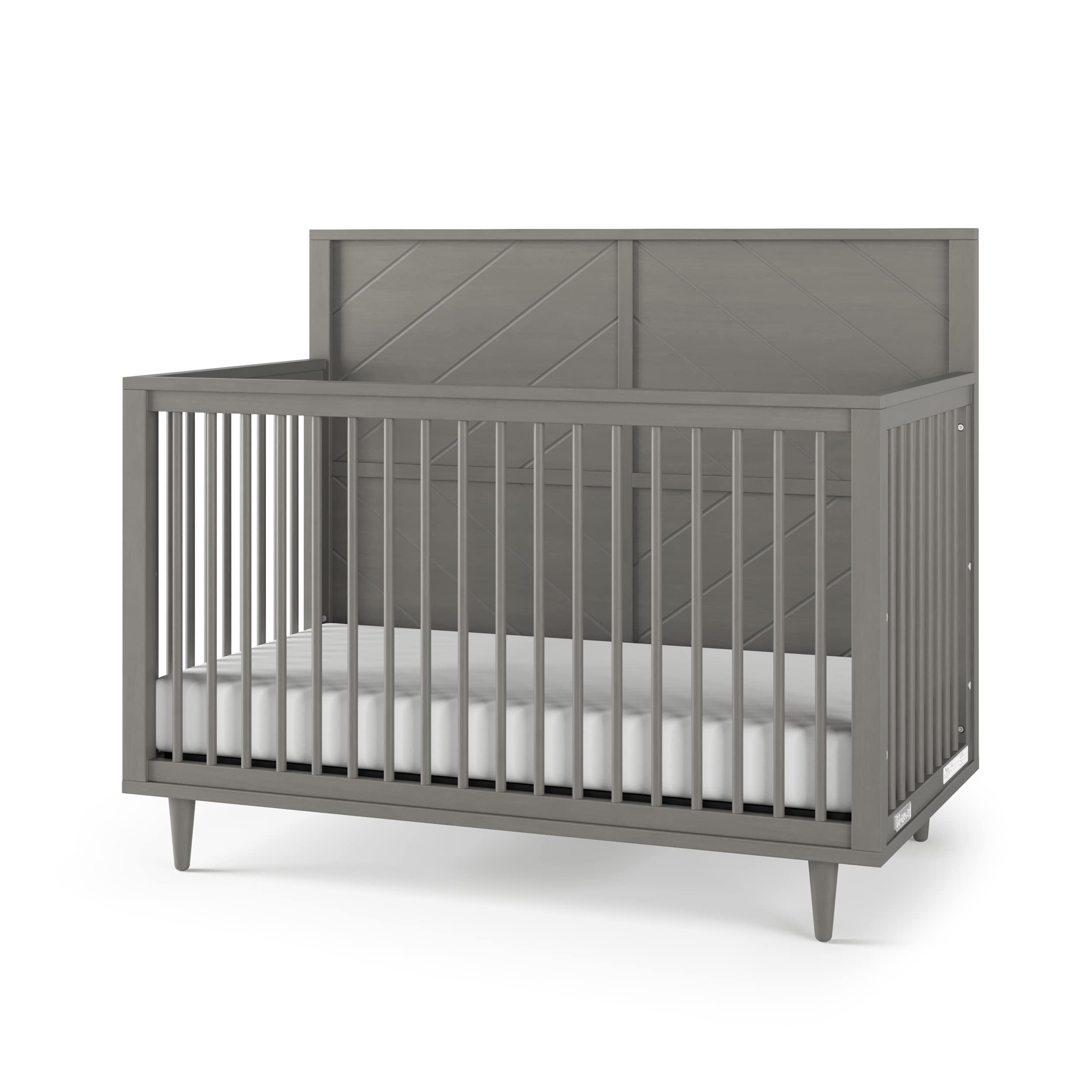 4-in-1 Convertible Crib with Adjustable Mattress Heights