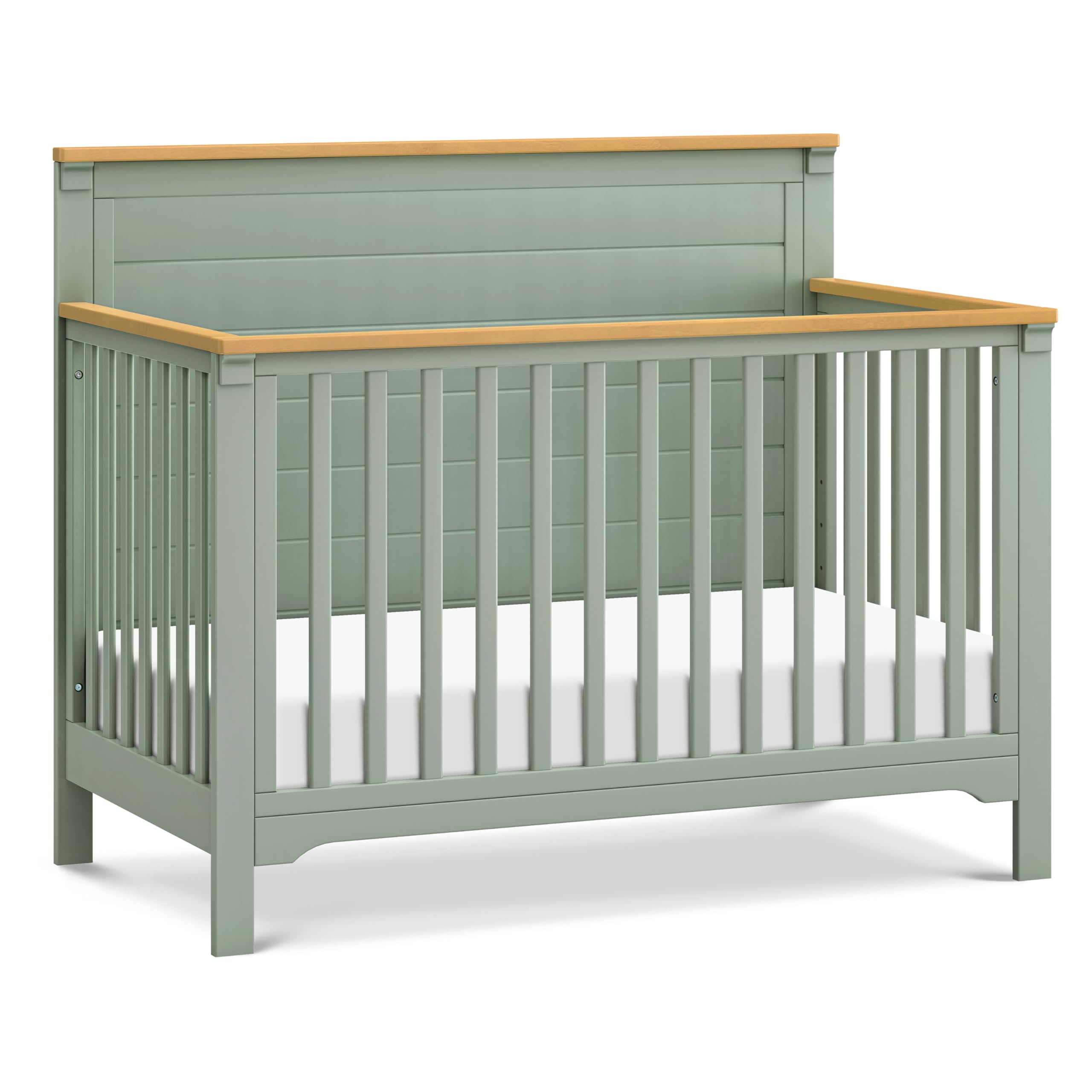 4-in-1 Convertible Baby Crib with Adjustable Heights
