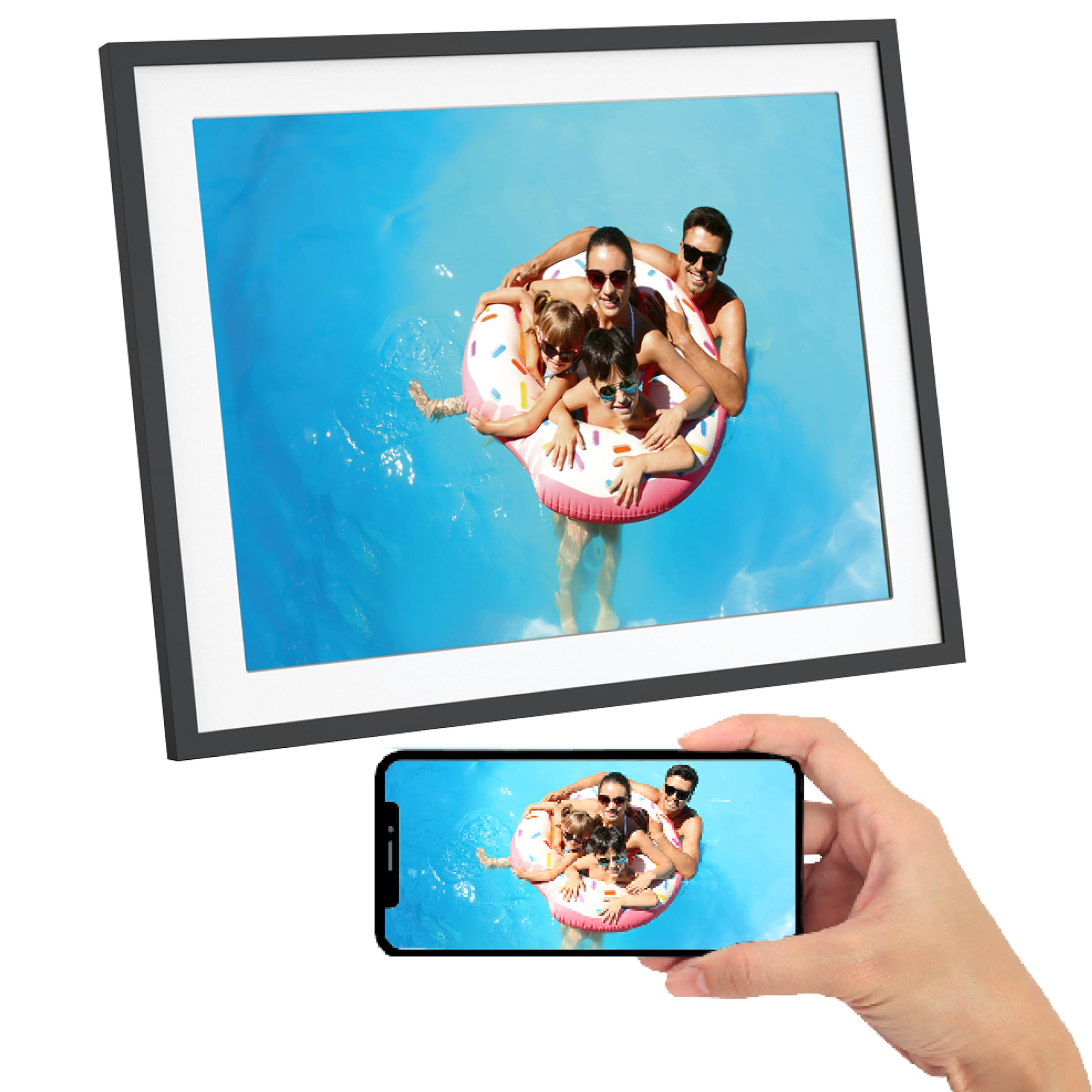 Photo Connected Digital Photo Frame Realiview APF1700 Wi-Fi 17" LCD